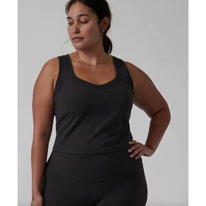 Athleta NWT Shanti Lace Crop Tank Black Size 2X